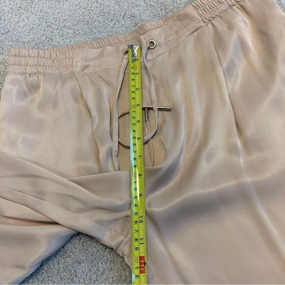 Zara beige pink satin pyjama pants Sz L NWT - Picture 7 of 11